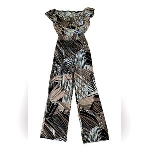 Cache Tropical Print Jumpsuit - S